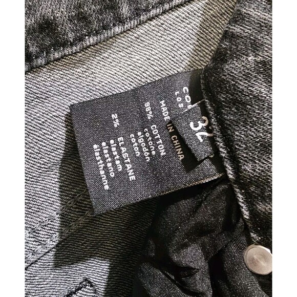 Cooper 9 Mens Size 32 Jeans Split Dye Black White Streetwear Urban Stars - Picture 7 of 7